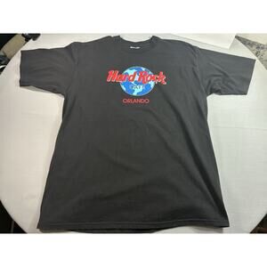 Vintage Hard Rock Cafe Single Stitch T-Shirt Orlando Mens Size XL Black USA